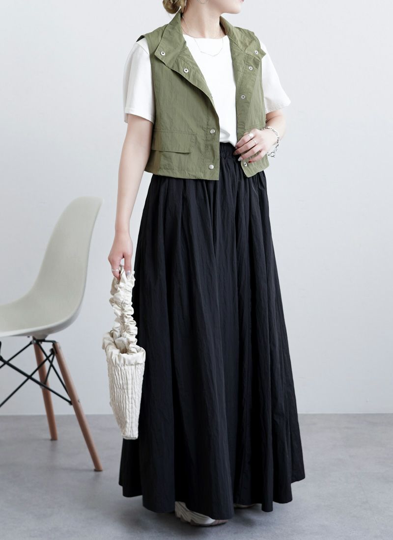 タフタクロップドミリタリーベスト　revoam レヴォーム